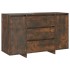 Aparador con 3 cajones roble ahumado 120x41x75