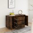 Aparador con 3 cajones roble ahumado 120x41x75