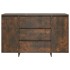 Aparador con 3 cajones roble ahumado 120x41x75