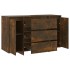 Aparador con 3 cajones roble ahumado 120x41x75