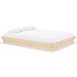 Estructura de cama sin colchón madera maciza 140x190