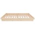 Estructura de cama sin colchón madera maciza 140x190