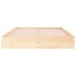 Estructura de cama sin colchón madera maciza 140x190