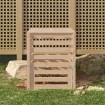 Compostador de madera maciza de pino 63,5x63,5x77,5 cm