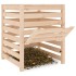 Compostador de madera maciza de pino 63,5x63,5x77,5