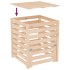 Compostador de madera maciza de pino 63,5x63,5x77,5