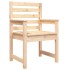 Sillas de jardín 2 uds madera maciza pino 60x48x91