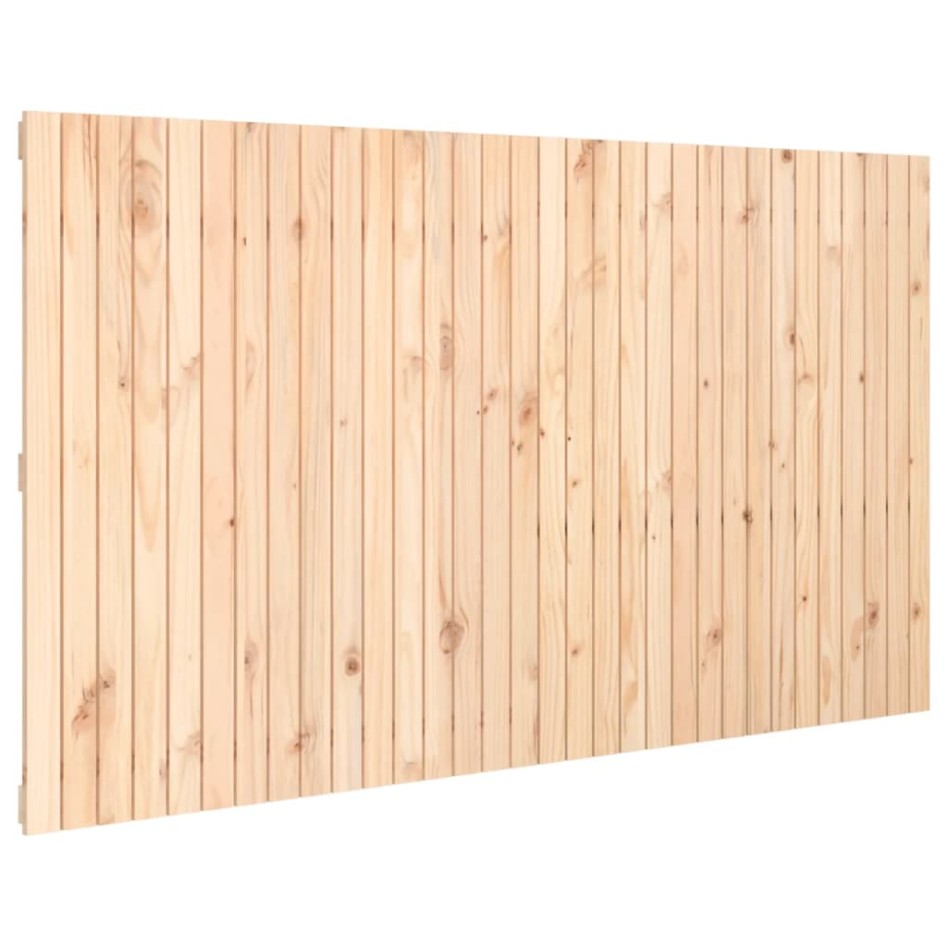 Cabecero de cama de pared madera maciza de pino 204x3x110