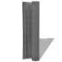 Valla de jardín de doble cara PVC gris 150x500