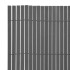 Valla de jardín de doble cara PVC gris 150x500