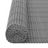 Valla de jardín de doble cara PVC gris 150x500