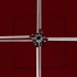 Carpa plegable profesional y paredes aluminio rojo tinto