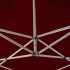 Carpa plegable profesional y paredes aluminio rojo tinto