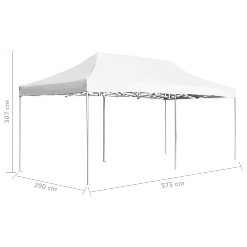 Carpa plegable profesional de aluminio blanco 6x3