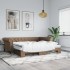 Sofá cama nido con colchón cuero sintético cappuccino 90x200