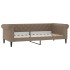 Sofá cama nido con colchón cuero sintético cappuccino 90x200