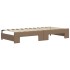 Sofá cama nido con colchón cuero sintético cappuccino 90x200