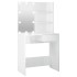 Tocador con LED blanco brillante 74,5x40x141
