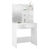 Tocador con LED blanco brillante 74,5x40x141
