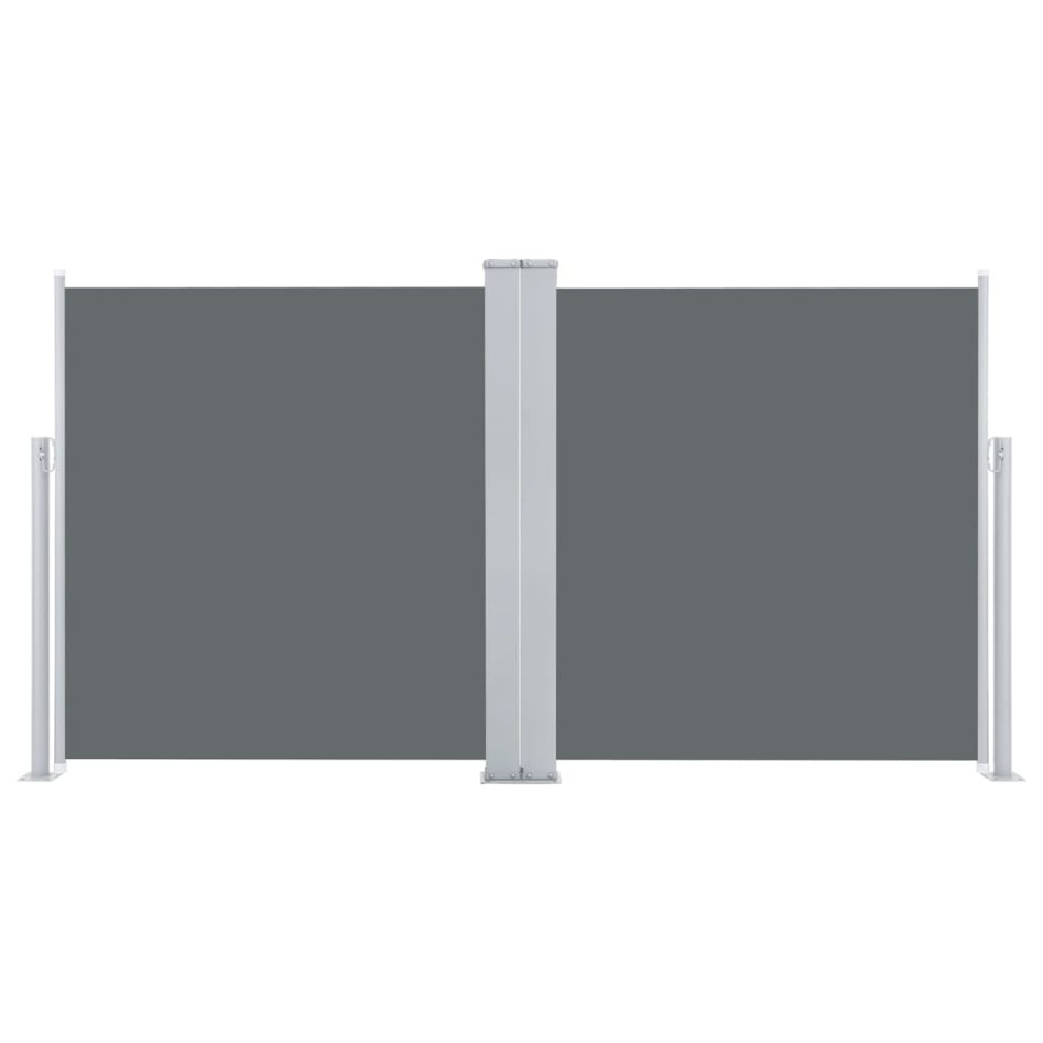 Toldo lateral retráctil gris antracita 120x600