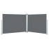 Toldo lateral retráctil gris antracita 140x1000