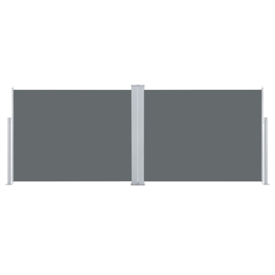 Toldo lateral retráctil gris antracita 140x1000