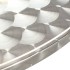 Mesa de jardín de aluminio plateado 80x70