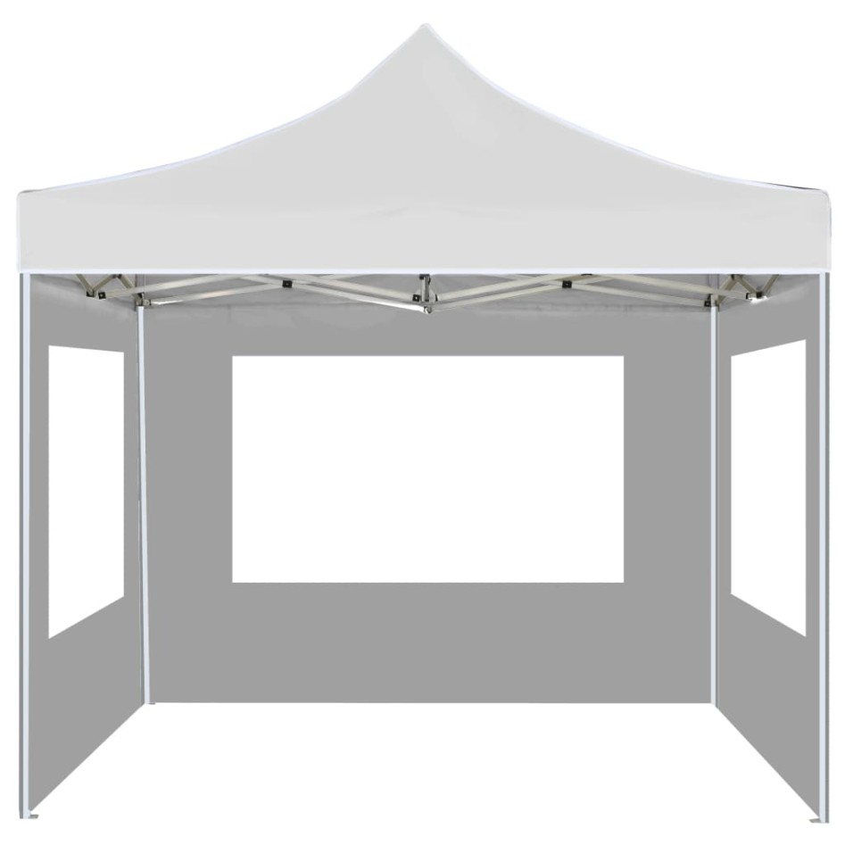 Carpa plegable profesional con paredes aluminio blanco 2x2