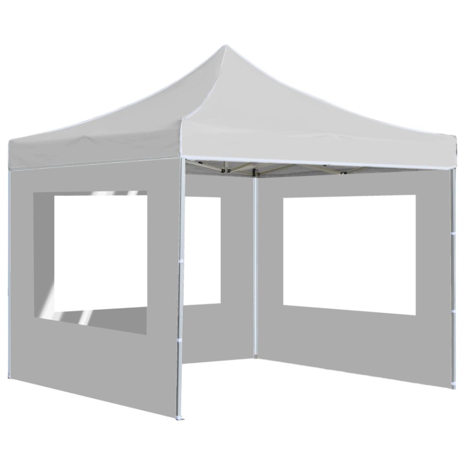 Carpa plegable profesional con paredes aluminio blanco 2x2