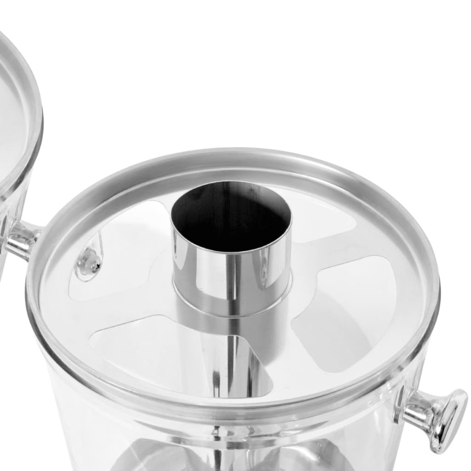 Dispensador de zumo triple acero inoxidable 3 x 8