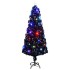 Árbol de Navidad con luces y soporte fibra óptica 240
