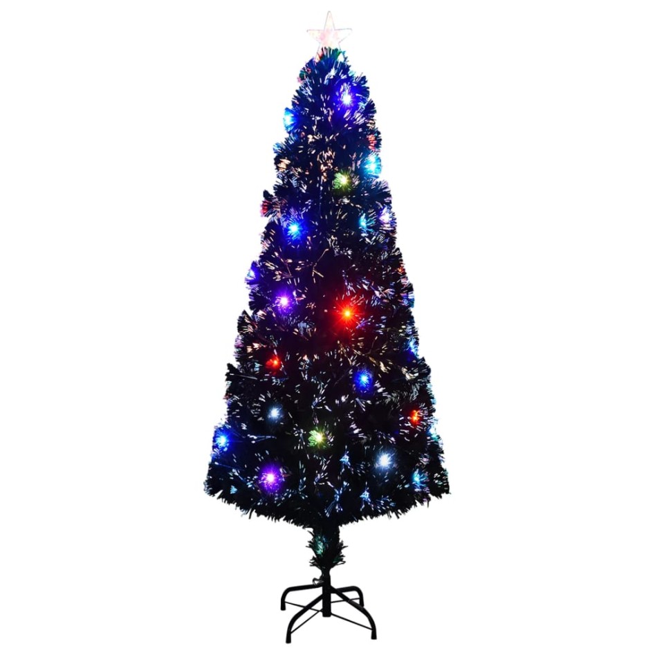 Árbol de Navidad con luces y soporte fibra óptica 240