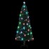 Árbol de Navidad con luces y soporte fibra óptica 240