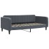 Sofá cama nido con colchón terciopelo gris oscuro 90x200
