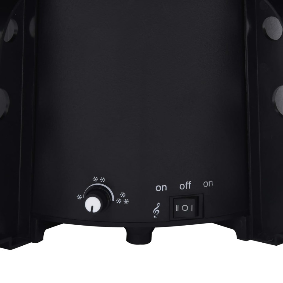 Árbol de Navidad con nieve y base de paraguas PVC negro 190