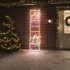Figura plegable de Papá Noel en escalera con 552 LEDs 50x200