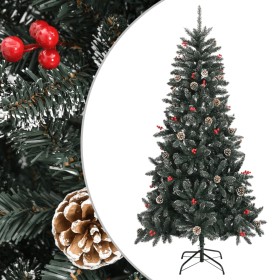 Árbol de Navidad artificial con soporte PVC verde 210