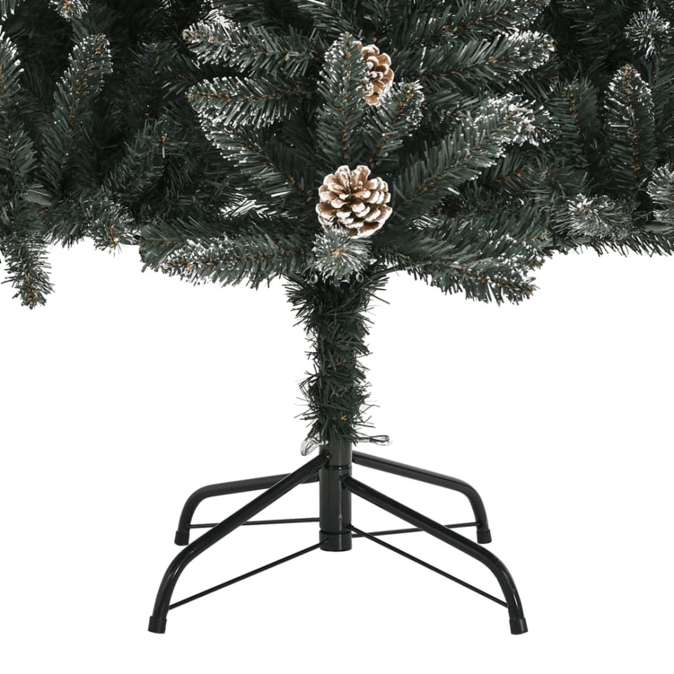 Árbol de Navidad artificial con soporte PVC verde 210