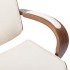 Silla oficina con reposacabezas cuero sintético madera