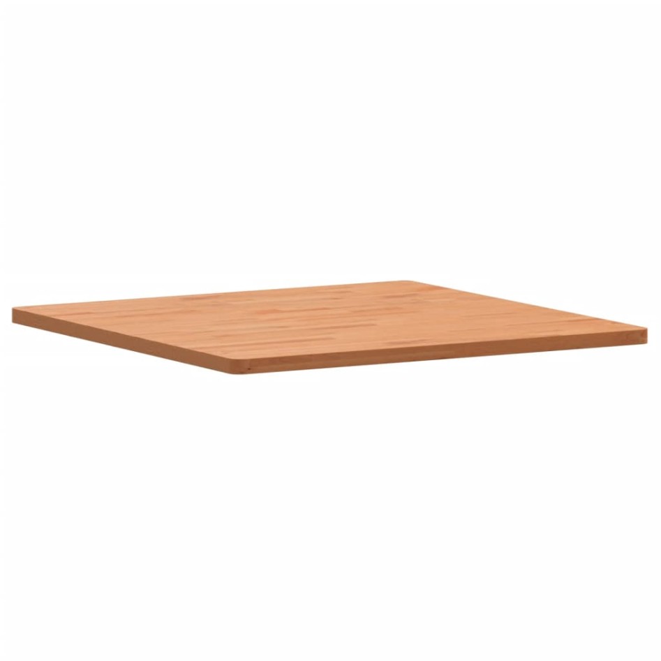 Tablero de mesa cuadrado de madera maciza de haya 80x80x2,5
