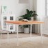Tablero de mesa cuadrado de madera maciza de haya 90x90x4