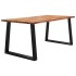 Mesa de comedor con borde vivo madera maciza acacia