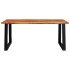 Mesa de comedor con borde vivo madera maciza acacia