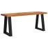 Banco con borde vivo madera maciza de acacia 110