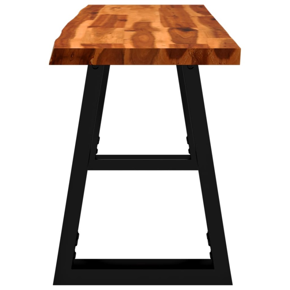 Banco con borde vivo madera maciza de acacia 110