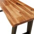Banco con borde vivo madera maciza de acacia 110