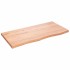 Estante pared madera roble tratada marrón claro 100x50x(2-4)