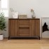 Aparador de madera contrachapada roble marrón 104x35x70