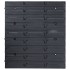 Kit de cajas de almacenaje 96 pzas paneles de pared azul