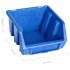 Kit de cajas de almacenaje 96 pzas paneles de pared azul